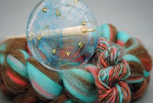 Drop Spindle Kit - Drop Spindle and Fiber for Spinning Yarn