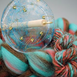 Drop Spindle Kit - Drop Spindle and Fiber for Spinning Yarn