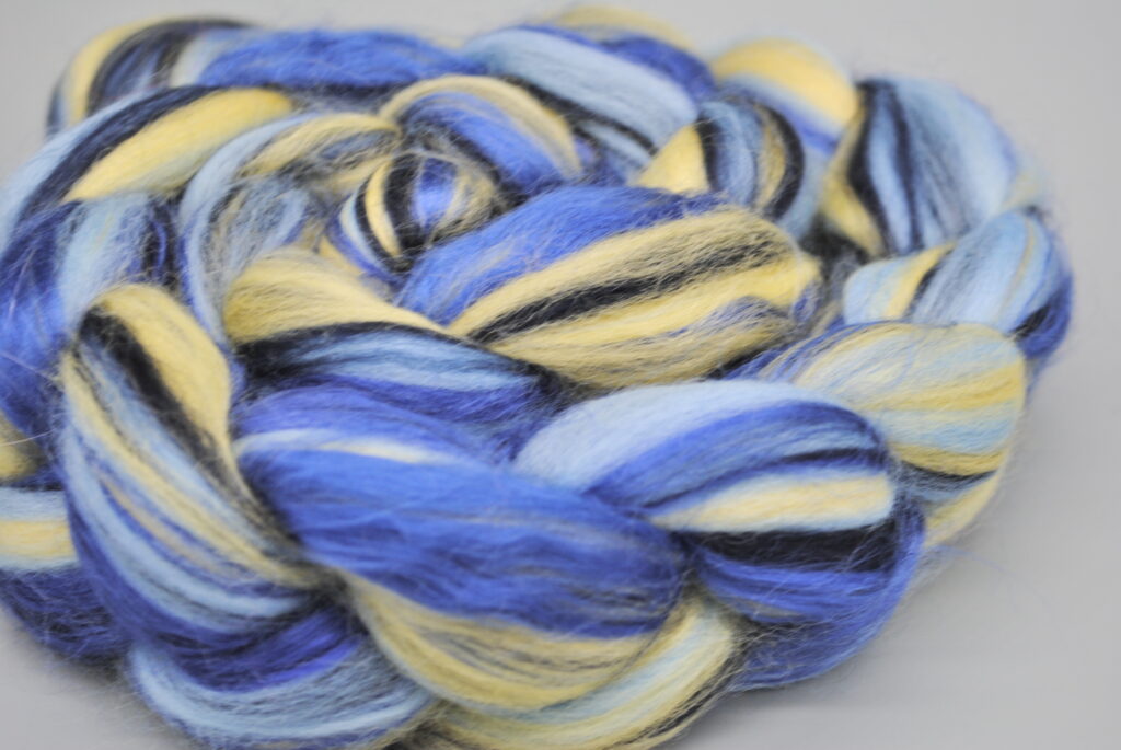 Cherry Blossom Fibre Roving - Carded Wool for Spinning and Felting