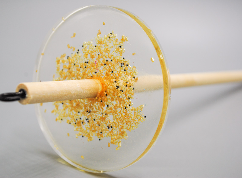 Yellow Sprinkles Drop Spindle l