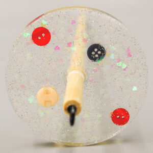 Glitter Button Drop Spindle