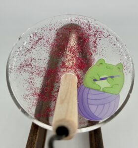 Frog Yarn Drop Spindle