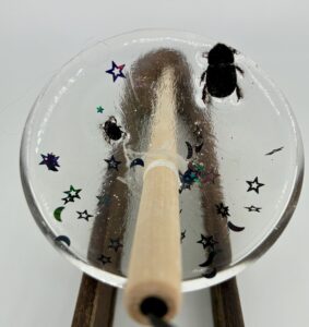 Midnight Beetles Drop Spindle