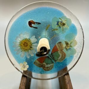 Blue Butterfly Drop Spindle