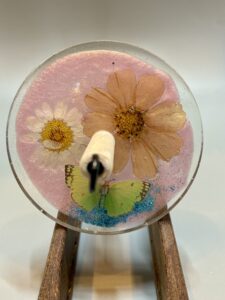 Yellow Butterfly Drop Spindle